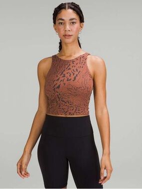 Lululemon Align High Neck Crop Tank Size 8
Camo Contour Jacquard Ancient Copper